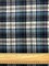 Blue and White Multi Yarn Dyed Plaid Flannel Fabric By the Yard
